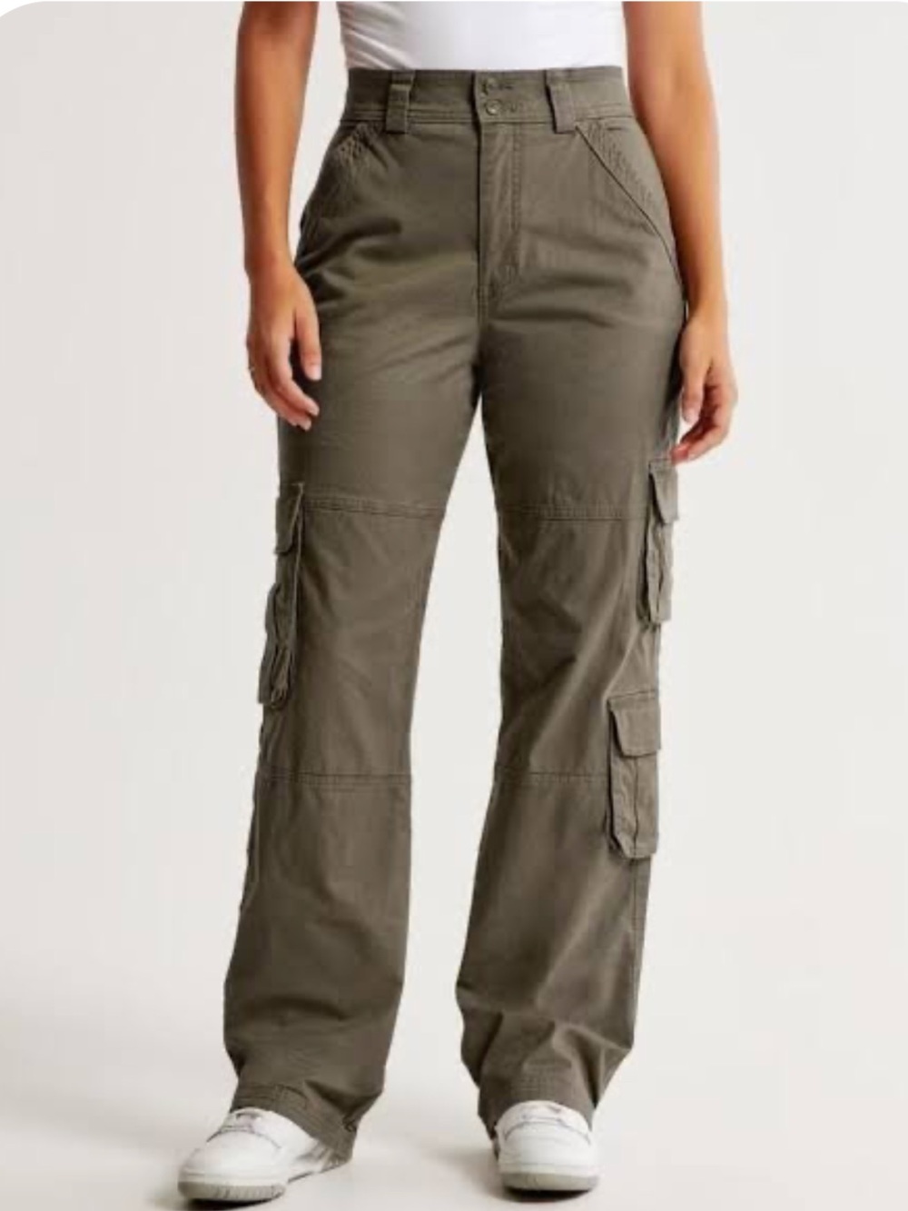 Abercrombie & Fitch Curve Love High Rise Cargo